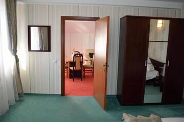 Фото номера Люкс с 2 спальнями и кроватью размера &quot;queen-size&quot; Отель Hotel Rusu г. Петрошани 10