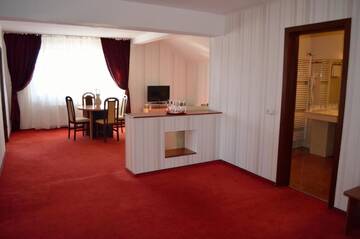 Фото номера Люкс с 2 спальнями и кроватью размера &quot;queen-size&quot; Отель Hotel Rusu г. Петрошани 19